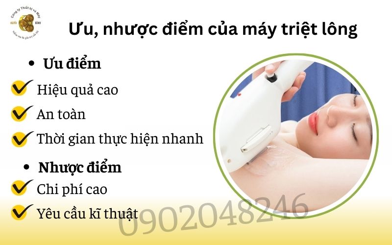 Ưu điểm của laser triệt lông