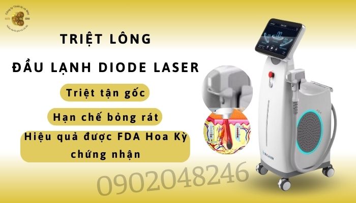 Ưu điểm máy triệt lông Diode Laser