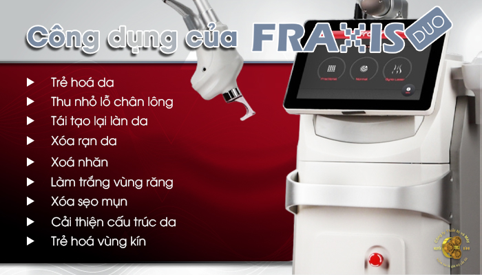 Công dụng của Laser CO2 Fractional FRAXIS DUO