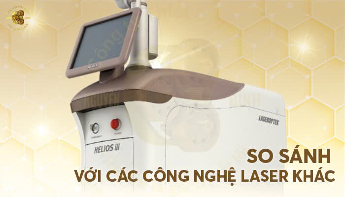 So sánh với các công nghệ laser khác. 