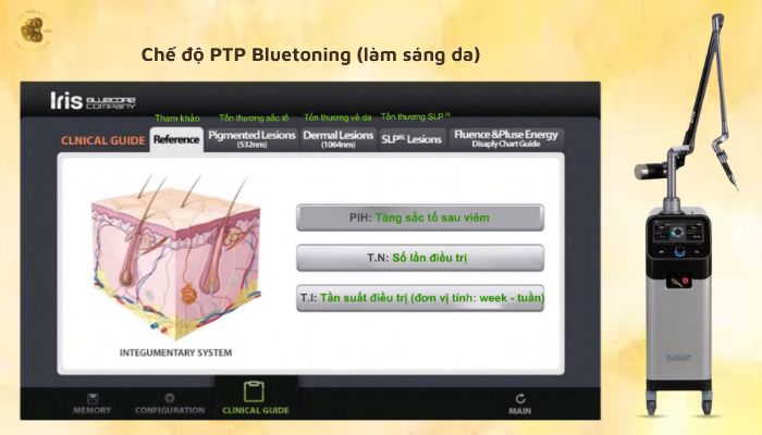 Chế độ PTP Bluetoning (làm sáng da)