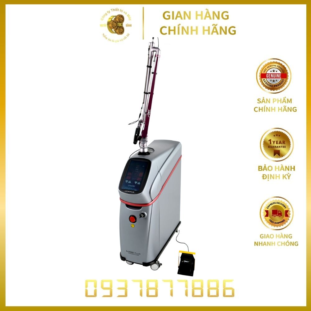 Máy laser Nd:YAG Q-switched Lucas Plus – Xóa Xăm, Điều Trị Sắc Tố