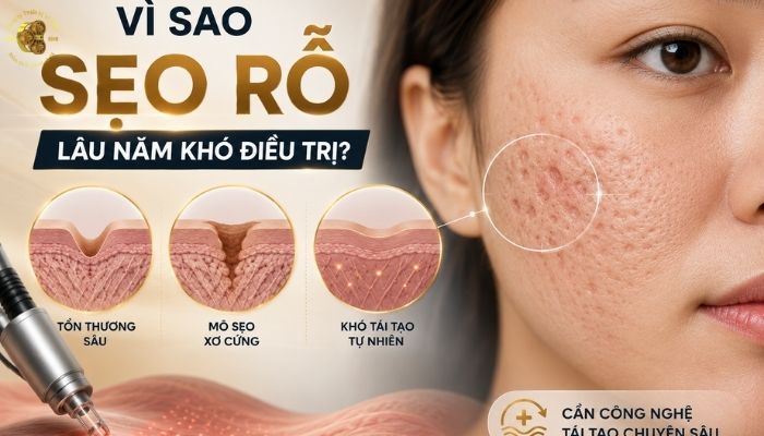 Vì sao sẹo rỗ lâu năm khó điều trị?