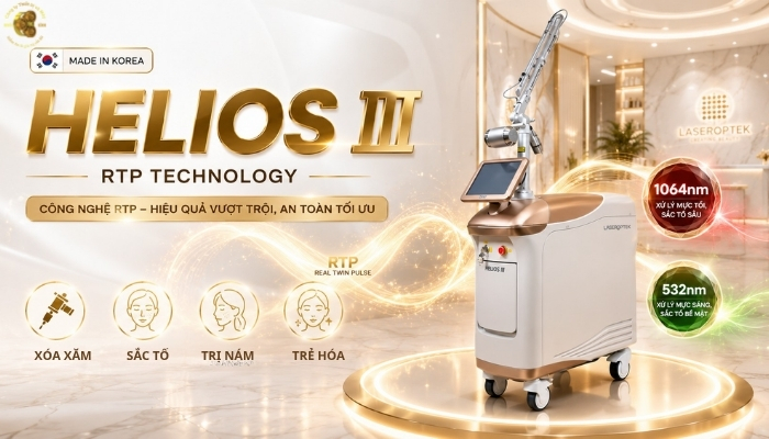 Máy Laser Helios III Hàn Quốc